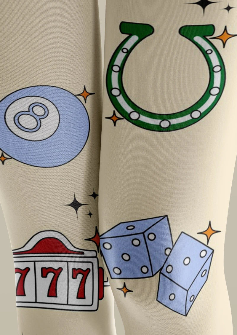 Viken Plan Lucky Element Graphic Tights Hosiery Pantyhose