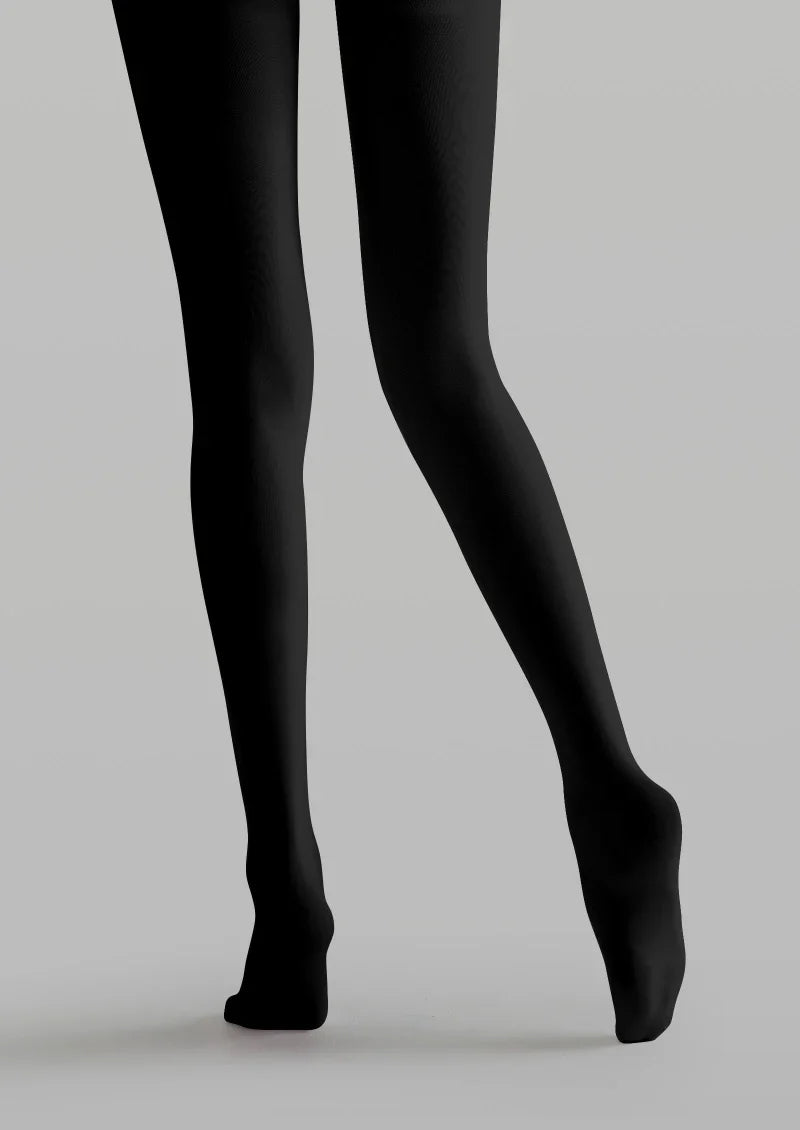 Viken Plan Black Abstract Graphic Tights Hosiery Pantyhose
