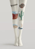 Viken Plan Arizona Theme Graphic Tights Hosiery Pantyhose