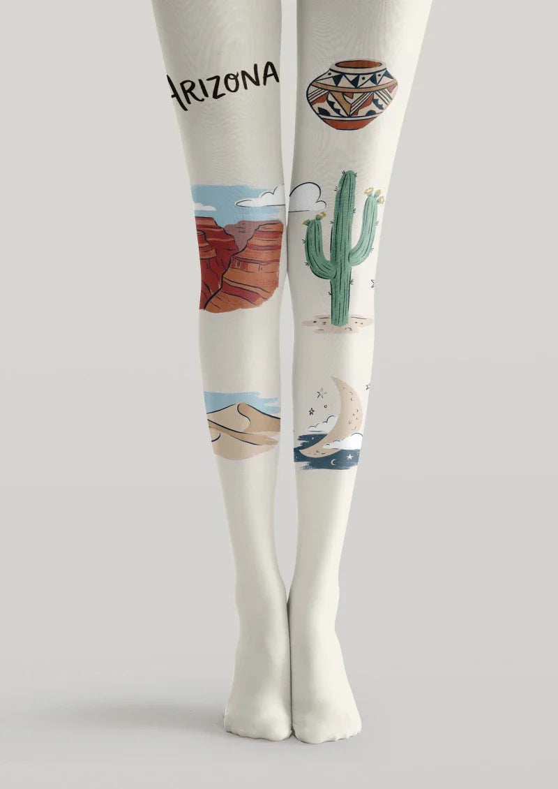 Viken Plan Arizona Theme Graphic Tights Hosiery Pantyhose