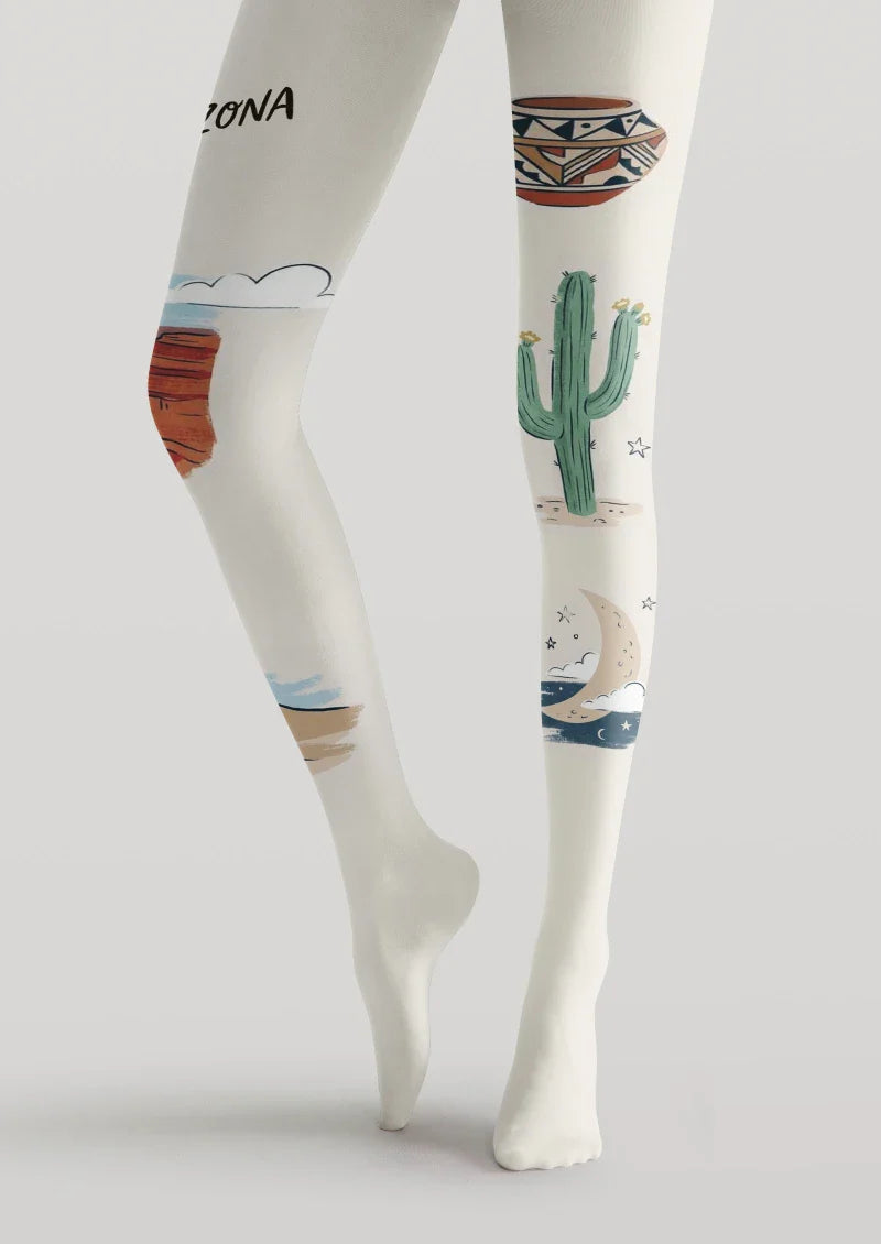 Viken Plan Arizona Theme Graphic Tights Hosiery Pantyhose