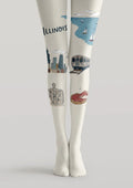 Viken Plan Illinois Theme Graphic Tights Hosiery Pantyhose