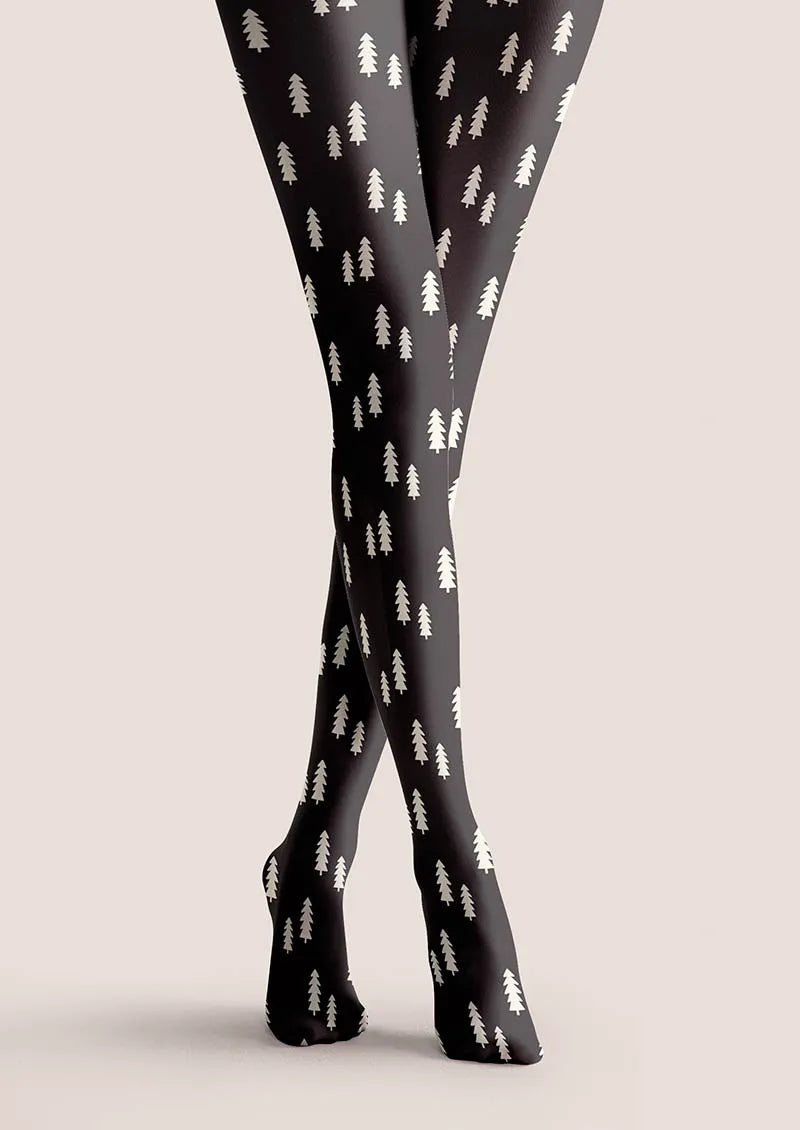 Viken Plan Christmas Fun Art Silent Noe Tights Hosiery Pantyhose