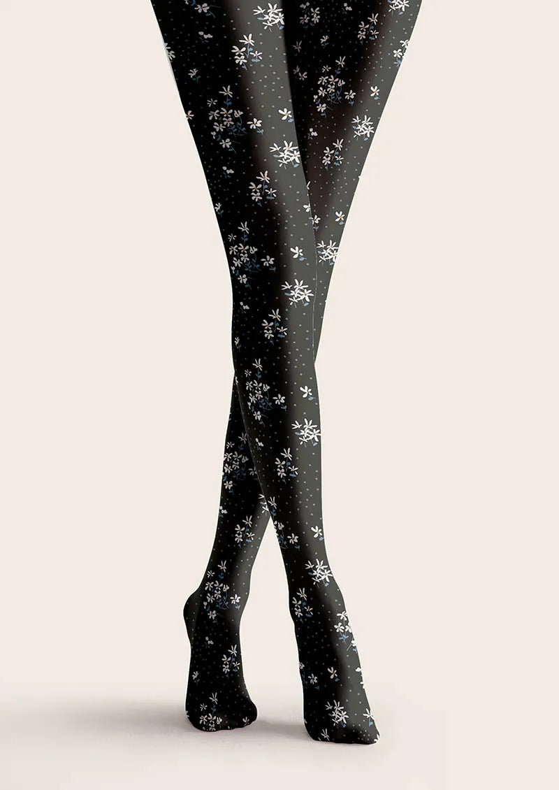 Viken Plan Dark Petals Tights Hosiery Pantyhose