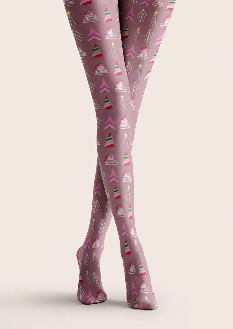 Viken Plan Christmas Fun Art Candy Sweetheart Tights Hosiery Pantyhose