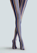 Viken Plan Geometric Art Cool Stripes Tights Hosiery Pantyhose