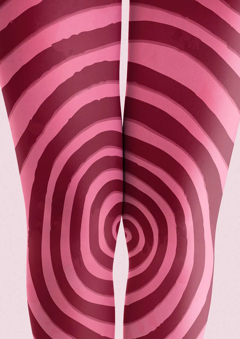 Viken Plan Pink Swirl Tights Hosiery Pantyhose