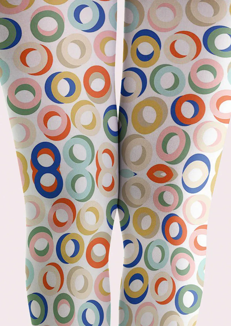 Viken Plan Color Dots Tights Hosiery Pantyhose