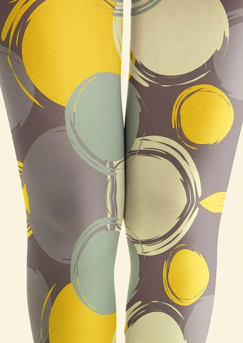 Viken Plan Retro Circles Tights Hosiery Pantyhose