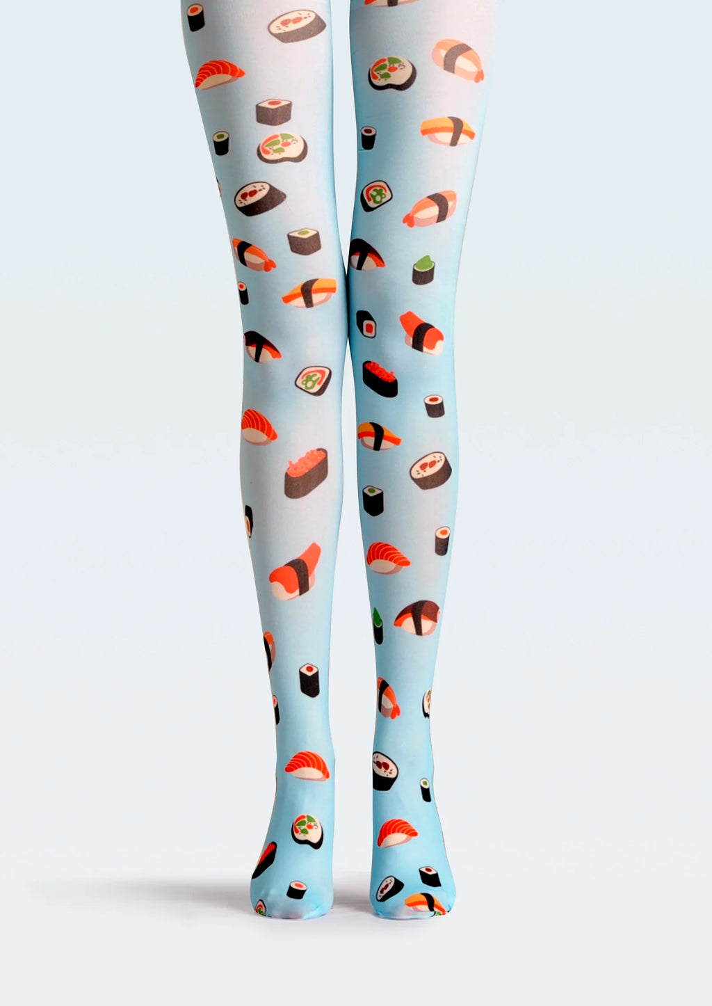 Viken Plan Fun art Print Tights Freshness Pantyhose/Tights [Sushi Sushi]
