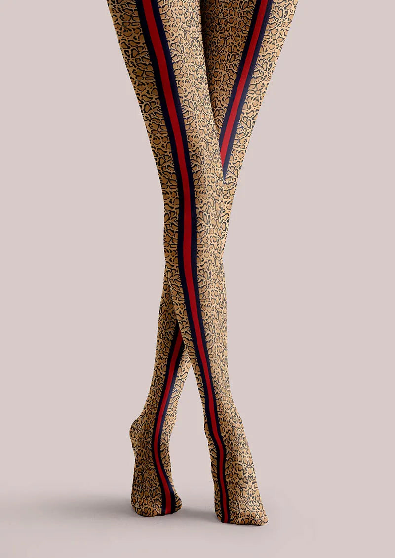 Viken Plan Rainbow Tiger Tights Hosiery Pantyhose
