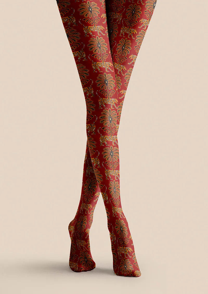 Viken Plan Baroque Gold Tights Hosiery Pantyhose