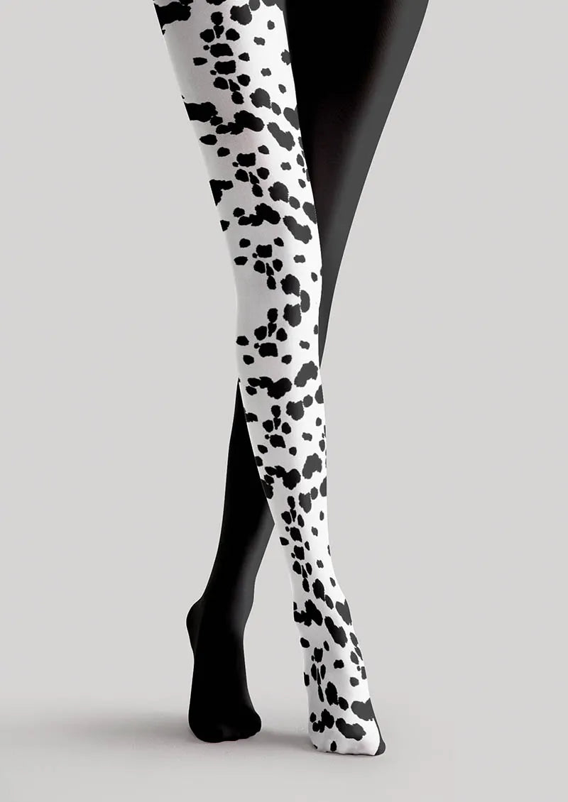 Viken Plan Geometric Art Ink Splash Tights Hosiery Pantyhose