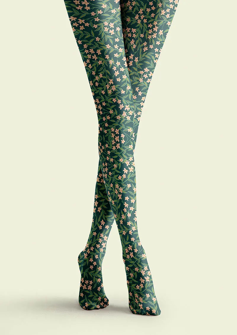 Viken Plan Meadow Bloom Tights Hosiery Pantyhose