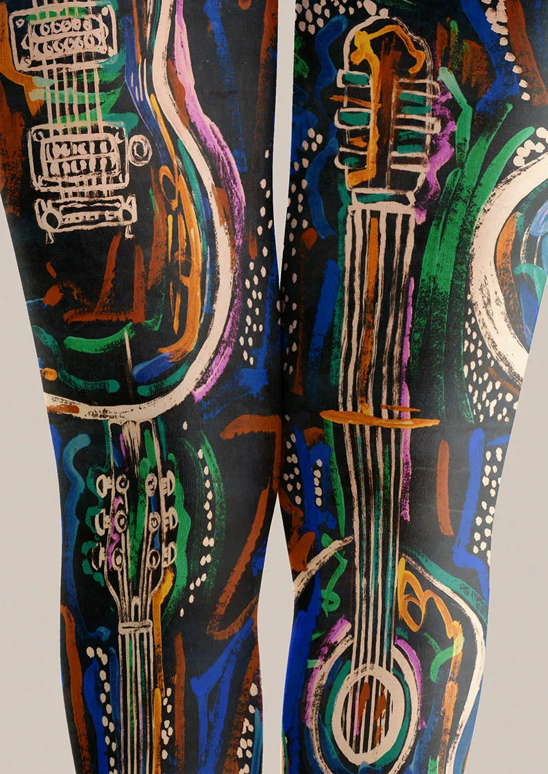 Viken Plan Musical elements Electro Circuit Tights Hosiery Pantyhose