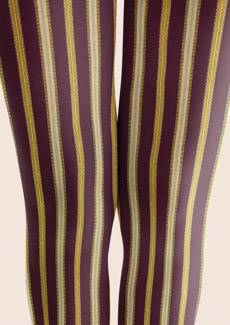 Viken Plan Retro Verticals Tights Hosiery Pantyhose