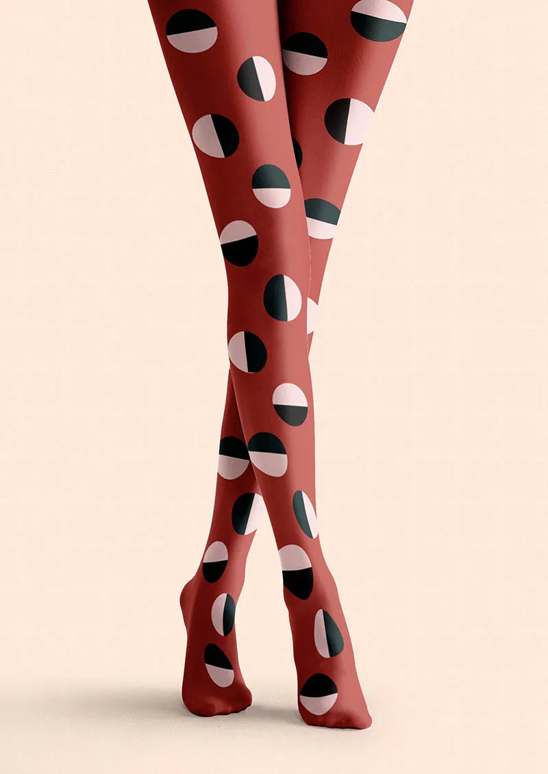 Viken Plan Rhythm Dots Tights Hosiery Pantyhose