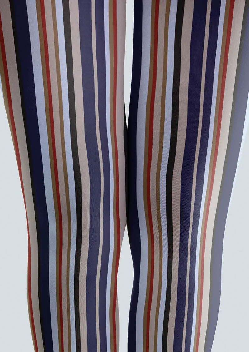 Viken Plan Geometric Art Cool Stripes Tights Hosiery Pantyhose