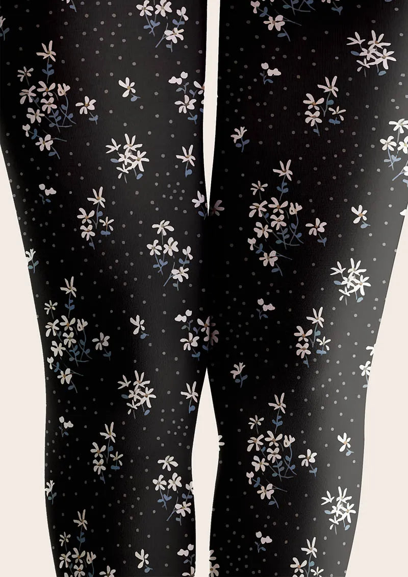 Viken Plan Dark Petals Tights Hosiery Pantyhose