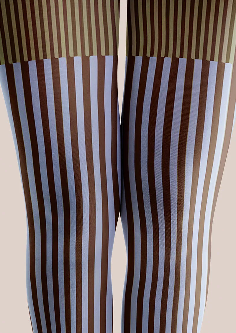 Viken Plan Geometric Art Retro Wave Tights Hosiery Pantyhose