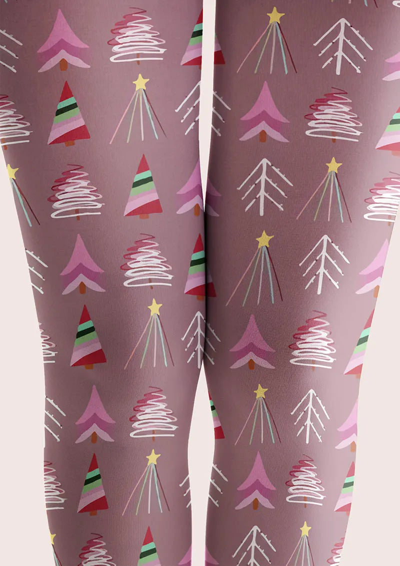 Viken Plan Christmas Fun Art Candy Sweetheart Tights Hosiery Pantyhose