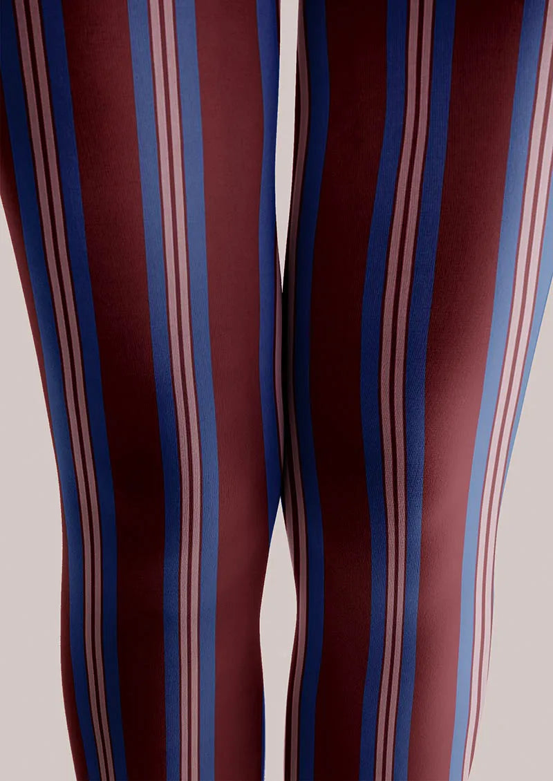 Viken Plan Geometric Art Vintage Groove Tights Hosiery Pantyhose