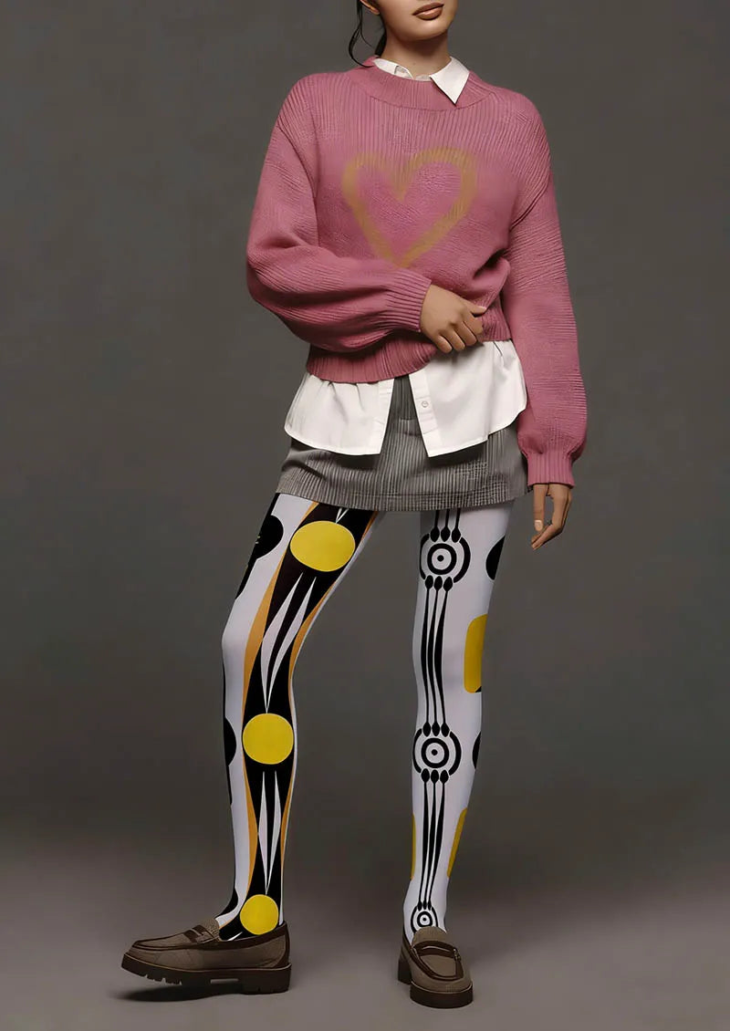 Viken Plan Musical elements Beat Dots Tights Hosiery Pantyhose