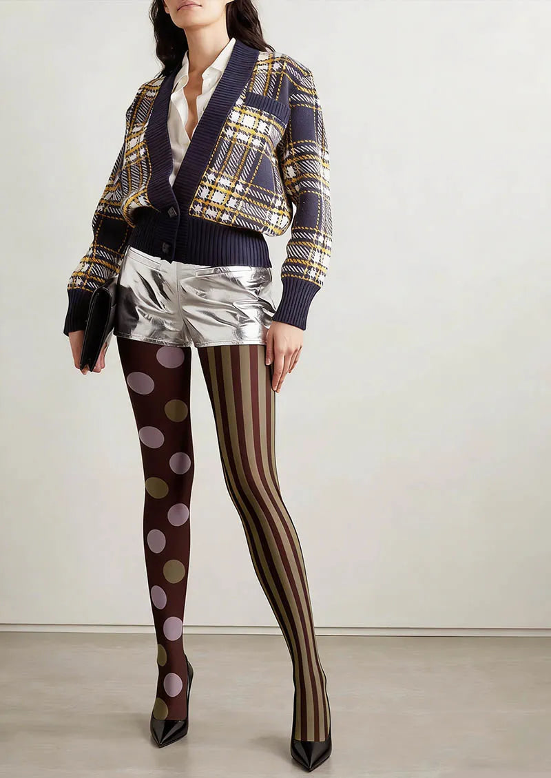 Viken Plan Clash Forms Tights Hosiery Pantyhose