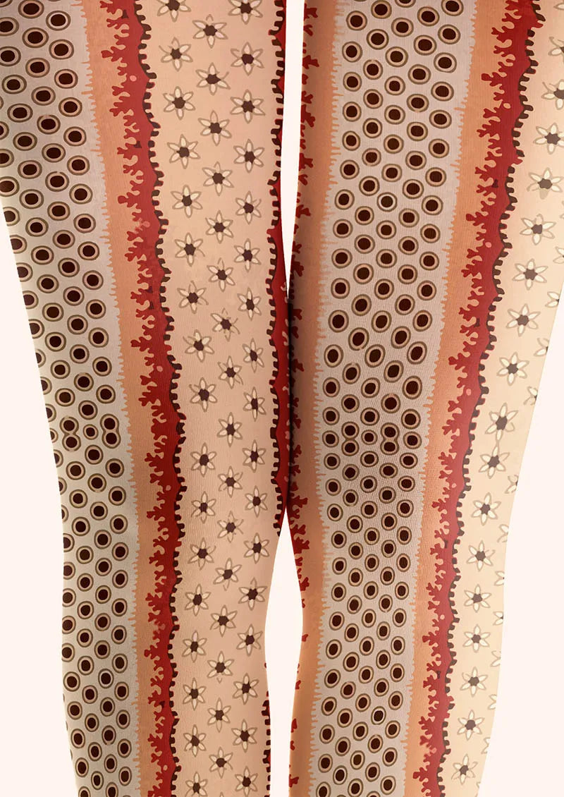 Viken Plan Dotline Stripes Tights Hosiery Pantyhose